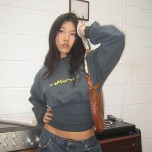 AKINO Slate Hoodie with Yellow Logo